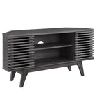 Modway - Render 46 po Meuble TV d’angle, Fusain-Meuble téléviseur d’angle Mid-Century Modern