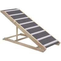 PawHut - Rampe pliante pour chien 16 po-23,5 po H pour canapé, avec tapis antidérapant-Protège les articulations des animaux en évitant les sauts, convient aux chiens âgés 
