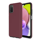 AXS - PROTech coque anti-choc avec bordures surelevees et une durabilite militaire pour Samsung Galaxy A03s, Bourgogne-Resistant aux chocs