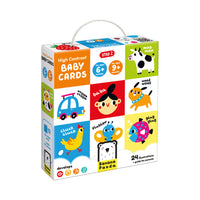 Banana Panda - Cartes pour bébé à contraste élevé, 6 à 9 mois et plus-Activité d'apprentissage engageante pour bébé qui stimule le cerveau - stimule le développement visuel et aide à développer la concentration avec des cartes flash à contraste élevé