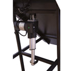 Rehausseur de bureau électrique Rocelco 46" avec prise secteur, chargeur USB et grand clavier Tracy - Noir-Mouvement fluide et silencieux de haut en bas sur simple pression d'un bouton.