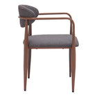 Zuo - Zens Chaise de salle à manger - Gris truffe - Ensemble de 2-Garantie limitée de 3 ans
