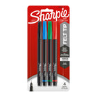 Sharpie - Stylos - 0,8 mm - couleurs variées - paquet de 4-L'encre ne passe pas à travers le papier