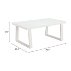 Zuo - Welt Table basse - Blanc-6