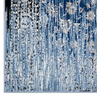 Modway - Chiara Treillis floraux vieillis contemporains Tapis de 5 pi l x 8 pi L - Bleu marocain-Polypropylène 100% à thermofixation douce