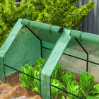 Outsunny - serre de jardin portable 12 pi x 3 pi x 3 pi, vert-Structure en acier solide avec revêtement antirouille, permet de déplacer facilement l’emplacement  
