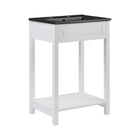 Modway - Altura 24" Vanette de salle de bain - Blanc Noir-Armoire de toilette moderne pour salle de bain