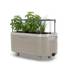 Permasteel - Jardinière à arrosage automatique avec supports de fixation - taupe-Système d’arrosage automatique