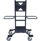 Bretford - Chariot TV Explorer avec poignée et verrous directionnels - Bleu tempête-Notre support TV mobile robuste est parfait pour transporter de grands écrans, car il est équipé d'un modèle de montage VESA conçu pour prendre en charge des écrans jusqu'à 86 pouces. Il a une capacité de poids allant jusqu'à 200 livres
