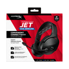 HP - Casque de jeu sans fil HP HyperX Cloud Jet - noir-Jusqu'à 25 heures d'autonomie