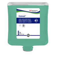 SC Johnson Professional - Estesol Gel douche pour les mains, les cheveux et le corps - 2 L - Paquet de 4-Parfum de forêt tropicale Universellement accepté, agréablement frais et énergisant, sans odeur persistante