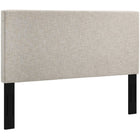 Modway - Taylor Tissu de lin rembourré Tête de lit King et King de Californie, Beige-Élégante tête de lit rembourrée