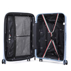TUCCI - Bagage d'enregistrement à coque rigide Lussore 24 po - Noirs-Glide-Tech Dual Wheel System – Une maniabilité fluide et sans effort. Dispose du système Glide-Tech à double roue pour un roulis sans effort à 360° dans toutes les directions