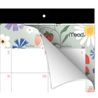 Mead - Sous-main compact fruits et fleurs 2026-2027 - 18 po x 11 po - 15 mois - bilingue-Blocs quotidiens ouverts