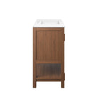 Modway - Ashlyn 36" Vanette de salle de bain - Blanc noyer-Matchs non inclus