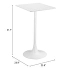 Zuo - Valleta Table de bar - Blanc-6