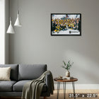 Vegas Golden Knights 20x29 2023 Stanley Cup - Toile encadree - 31" x 22"-Prêt à accrocher - livré entièrement assemblé