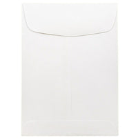 JAM Paper Enveloppes à ouverture au sommet et rabat droit gommé, 5 1/2 x 7 1/2 po, blanches, 200 par paquet-Blanc