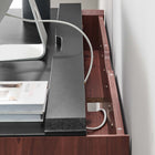Modway - Kinetic Support mural de 49" Bureau - Black Cherry-Assemblée requise