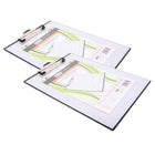 Mobile - OPS Presse-papiers incassable à référence rapide avec couvercle de protection transparent effaçable à sec - Transparent - Paquet de 2-Ce presse-papiers transparent et sec et effaquable a un clip de piqûre en métal puissant pour sécuriser les documents