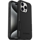 OtterBox - Commuter Coque de Protection pour iPhone 15 Pro 2023 - Noir-Les pare-chocs autour de la caméra protègent contre les coups violents