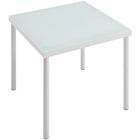 Modway - Harmony Terrasse extérieure Aluminium Table d’appoint - Blanc-Capuchons de pied en plastique noir sans marque
