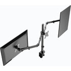Rocelco - Support de bureau réglable de 45 po avec support pour triple écran-Les dimensions ADR45 de la surface de travail sont de 22,6" de profondeur x 45" de largeur