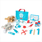Melissa & Doug - Ensemble de jeu vétérinaire, examen et soins des animaux-Contenu : stéthoscope, thermomètre, seringue, otoscope, pince à épiler, pince, plâtre, bandages, « médicaments », « crèmes » et liste de contrôle double face réutilisable pour les visites au cabinet