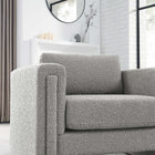 Modway - Visible Tissu Boucle Fauteuil - Gris clair-Ressorts hélicoïdaux enchevachés