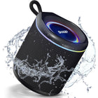 Sharp - GX-BT190-BK Enceinte Bluetooth ultra-portable et étanche avec éclairage d'ambiance LED - Noir-Batterie LI-Ion rechargeable 3,7V / 1200mAh