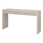 Hudson&Canal - Console Lawrence , 55 po de largeur, blanc aulne-Le plateau de table a une capacité de poids de 50 lb