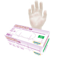 Ronco - Gants de vinyle d'usage général VE2, Clear, Grand, Paquet de 100-Clair
