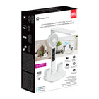 Xtricity - Lampe de bureau tactile LED pliable avec ventilateur et horloge numérique - Blanc-Activation tactile pour une utilisation facile