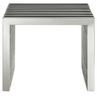 Modway - Gridiron Bancs Ensemble de 2 - Argent-7