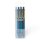 Poppin - Stylos à encre gel Lux rétractables - 0,7 mm - couleurs variées - paquet de 4-Encre bleue