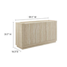 Modway - Hollis 59" Travertin Buffet - Travertin-Stratifié travertin