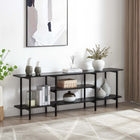 Manhattan Comfort - Console moderne Celine 70,86 po - Noir-Recommandé pour un téléviseur jusqu'à 60 pouces