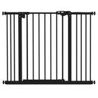 PawHut - Barrière pour animaux de compagnie de 74 à 100 cm de large avec porte, barrière pour chien d'intérieur pour escaliers-Faites glisser et soulevez la poignée pour passer