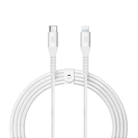 LOGiiX - Vibrance Braid 1,2M USB-C vers Lightning - Blanc-Câble USB-C vers Lightning de 1,2 m (*3,94 pi) pour charger et synchroniser les appareils Lightning.