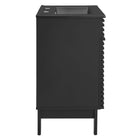 Modway - Render 24" Vanette de salle de bain - Noir noir-Comptoir intégré