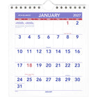 AT-A-GLANCE – Mini calendrier mensuel de tente 2027 – 7 1/2 po H x 6 1/2 po l – anglais-Format des pages : 7 1/2 po H x 6 1/2 po l