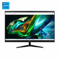 Acer - C27-1800-ES11 Ordinateur de bureau 27 po - Intel Core i5-12450H - SSD 1 To - 16 Go RAM - Windows 11 Famille - Noir-Mince, ergonomique et minimaliste, l'Aspire C offre une gestion exceptionnelle de l'espace et du rangement des câbles (compatible VESA, il se monte facilement sur un mur) et garde n'importe quel poste de travail libre de toute distraction tout en maximisant l'espace.