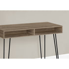 Monarch Specialties - 7772 Bureau 40 po - Taupe Fonce/Metal Noir-Fini sur tous les côtés pour un placement flexible n'importe où dans votre espace de travail où dans un bureau à domicile