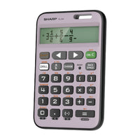 Sharp - Calculatrice scientifique de base à 10 chiffres – Violette-Calculatrice scientifique WriteView d'entree de gamme (niveaux 5e a 8e annee)