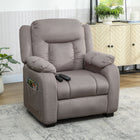 HOMCOM - Fauteuil de massage inclinable avec moteur silencieux - brun-Deux positions mémoire pour un confort d'inclinaison quotidien sans effort 