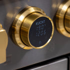 Kucht - 48 po Série KXD Cuisinière double énergie Propane - Gemstone-Cuisinière de classe professionnelle avec deux brûleurs doubles de 20 000 BTU avec fonction mijotage, deux brûleurs de 12 000 BTU, deux de 9 000 BTU et deux de 6 000 BTU