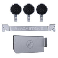 Blackstone - Ensemble combiné trappe à graisse et porte-outil-Comprend un déflecteur de graisse (qté : 1), un porte-outils (qté : 1) et des crochets magnétiques pour tablette latérale (qté : 3)