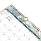 Blueline - Calendrier Mural Scolaire Mensuel 12 Mois  D’Août À Juillet – 15 po H x 12 po l - Motif Splash – Bilingue-Dos en carton rigide renforcé