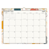 Mead - Calendrier mural standard lignes florales artisanales 2026-2027 - 15 po H x 12 po l - 15 mois - bilingue-Format des pages : 11 7/8 po H x 14 7/8 po l