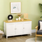 HOMCOM - Buffet vaisselier de rangement 47,2 po L - blanc-Utilisez-le comme meuble de couloir, buffet, meuble d’appoint et plus encore 